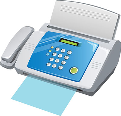 Fax machine fax roll